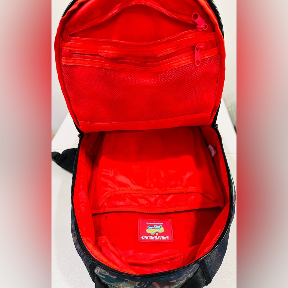 Sprayground Backpack‎ Bookbag, ULTRA RARE - SpongeBob Crayon Mayhem - Picture 11 of 12